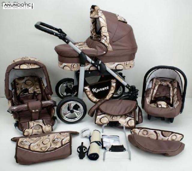 Moderno carro de bebe con accesorios