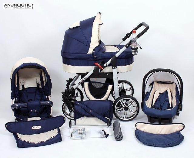 Moderno carro de bebe con accesorios