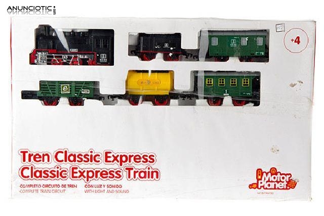 Trenecito con vagones y v&iacute;as