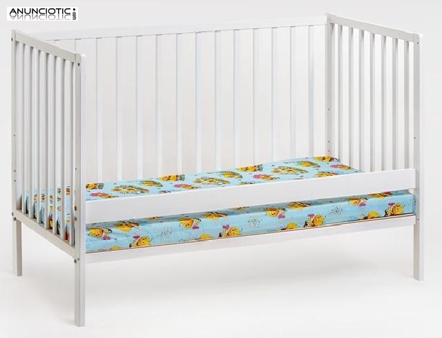 Cuna gaby blanca de l&iacute;nea recta