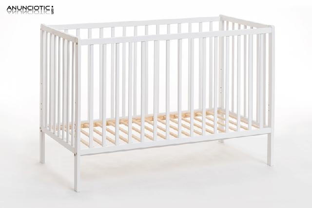 Cuna gaby blanca de l&iacute;nea recta