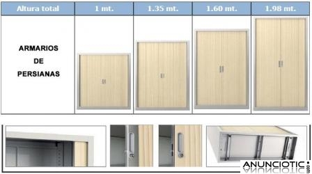 Armarios met&aacute;licos de persiana en oferta