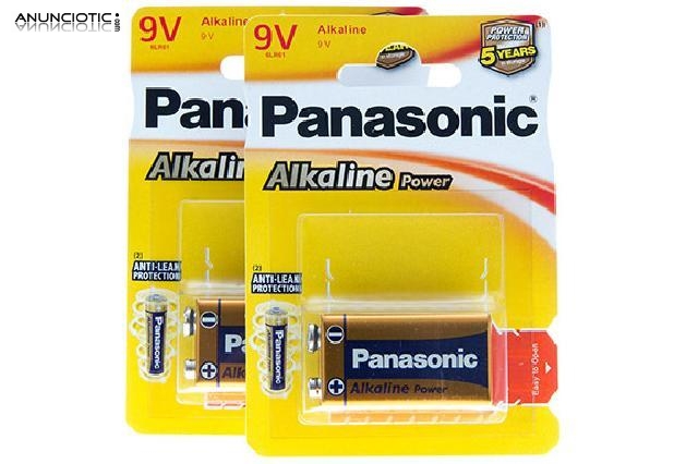 Pack 2 bl&Iacute;sters de pilas  2 uds 9v 6f22