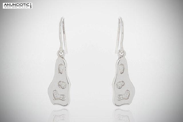 Pendientes gaud&iacute; plata