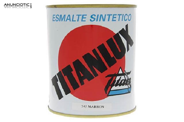 Esmalte sint&eacute;tico titanlux marr&oacute;n 547
