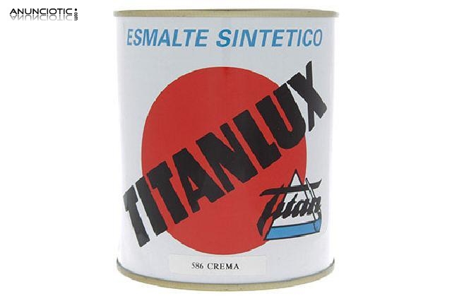 Esmalte sint&eacute;tico titanlux crema 586