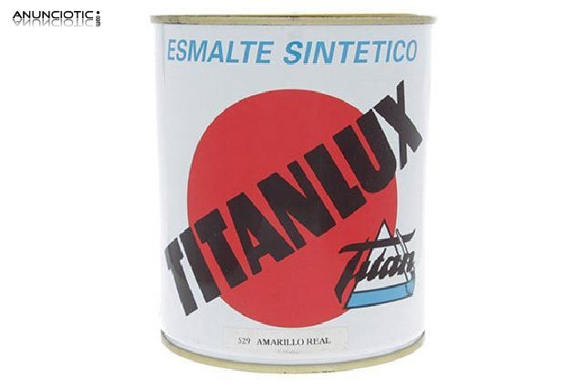 Esmalte sint&eacute;tico titanlux amarillo 529