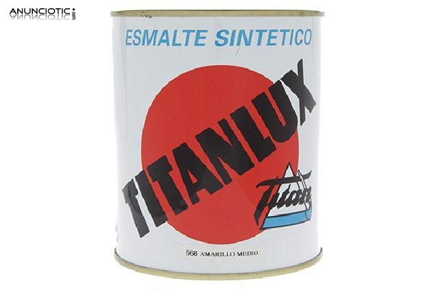 Esmalte sint&eacute;tico titanlux amarillo 568