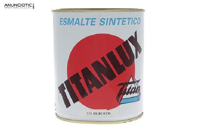 Esmalte sint&eacute;tico titanlux burdeos 524
