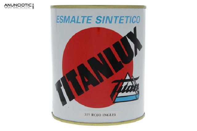 Esmalte sint&eacute;tico titanlux rojo 555