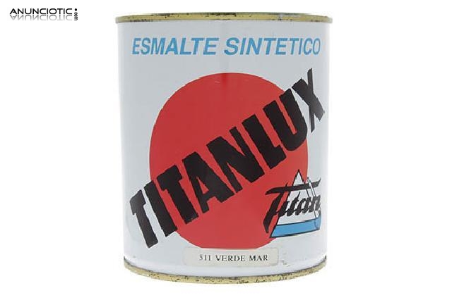 Esmalte sint&eacute;tico titanlux verde 511
