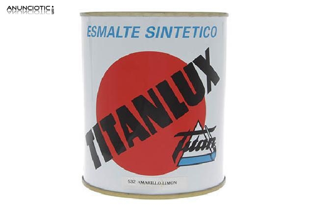 Esmalte sint&eacute;tico titanlux amarillo 532