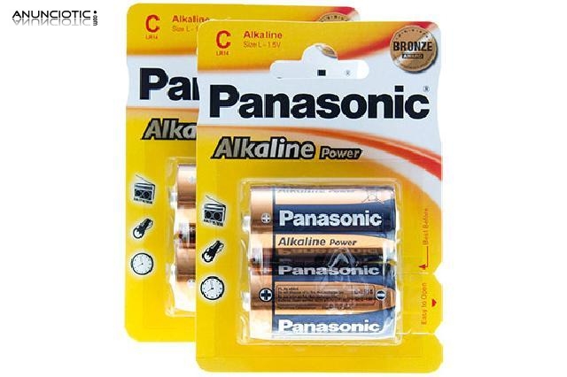Pack 2 bl&iacute;sters de pilas 4 uds lr14
