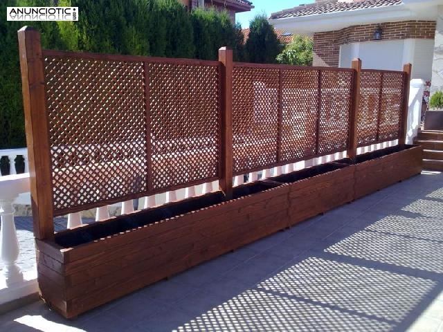 Celos&iacute;a de madera para exteriores