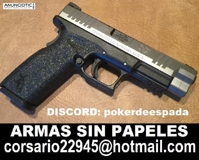 ARMAS SIN PAPELES BERETTA GLOCK Y MAS