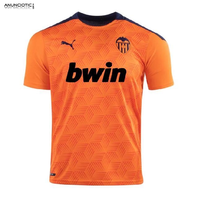 camisetas de f&uacute;tbol Valencia baratas 2020-2021