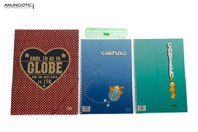 Regla de letras y n&uacute;meros con carpeta de lunares