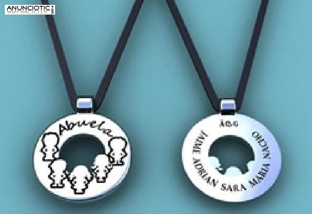 COLGANTES FAMILIA EN ORO &oacute; PLATA