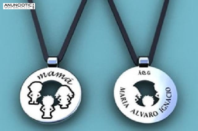 COLGANTES FAMILIA EN ORO &oacute; PLATA