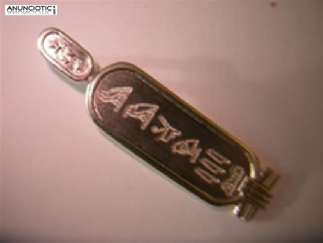 CARTUCHO EGIPCIO en oro &oacute; en plata
