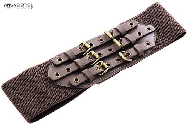 Cinturon el&aacute;stico 3 hebillas