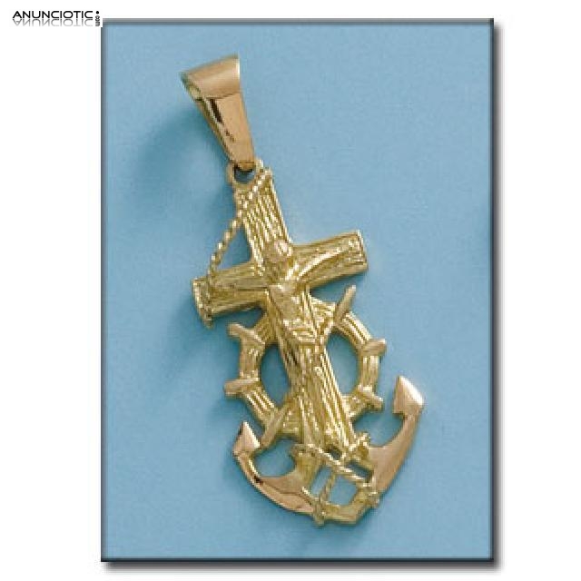 cruces-cristos en oro y plata MARINEROS.