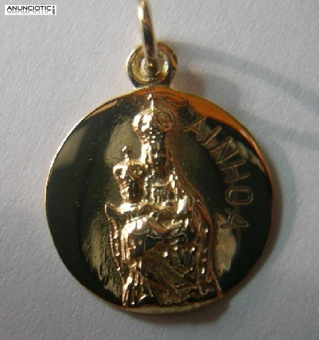 MEDALLAS VIRGEN AINHOA EN ORO Y EN PLATA.