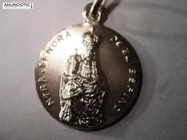  MEDALLAS VIRGEN AINHOA EN ORO Y EN PLATA.