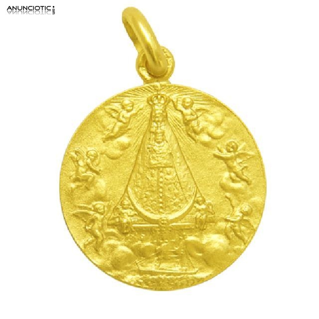 MEDALLA VIRGEN BEGO&Ntilde;A EN ORO Y EN PLATA.