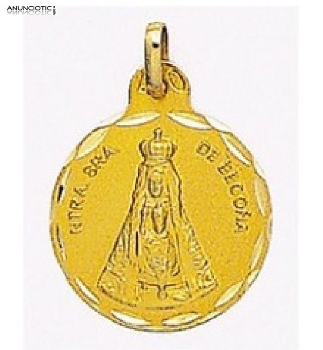 MEDALLA VIRGEN BEGO&Ntilde;A EN ORO Y EN PLATA.