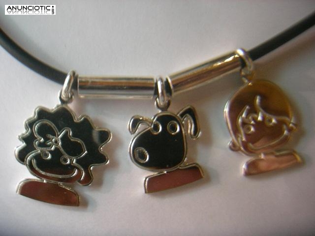 COLGANTE NI&Ntilde;OS/NI&Ntilde;AS EN ORO &oacute; PLATA