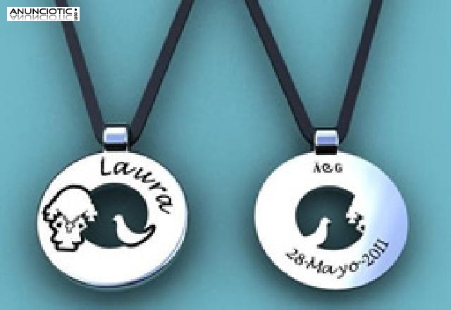 COLGANTES FAMILIA EN ORO &oacute; PLATA