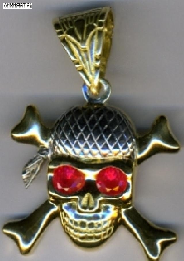 COLGANTES CALAVERAS en oro &oacute; plata