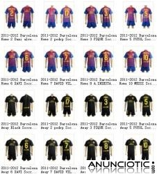 La nueva lista de camiseta de f&uml;&sup2;tbol de La Liga