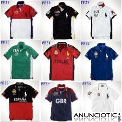 Ralph Lauren Bandera camiseta el env&uml;&ordf;o gratis para � 99