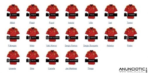 Camiseta Espa&ntilde;a Eurocopa 2012