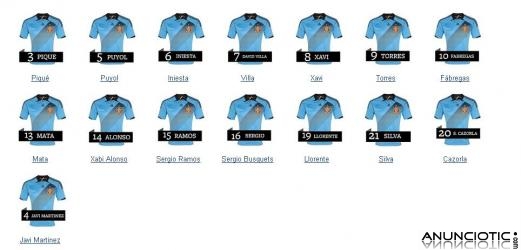 Camiseta Espa&ntilde;a Eurocopa 2012