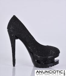 No tome la forma inusual! Mujer de moda zapatos de tac&uml;&reg;n alto.