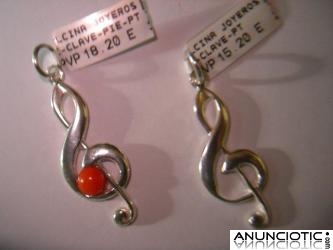 PUA,GUITARRA,NOTA MUSICAL EN ORO &oacute; PLATA