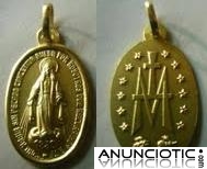 Medallas milagrosa en oro y plata