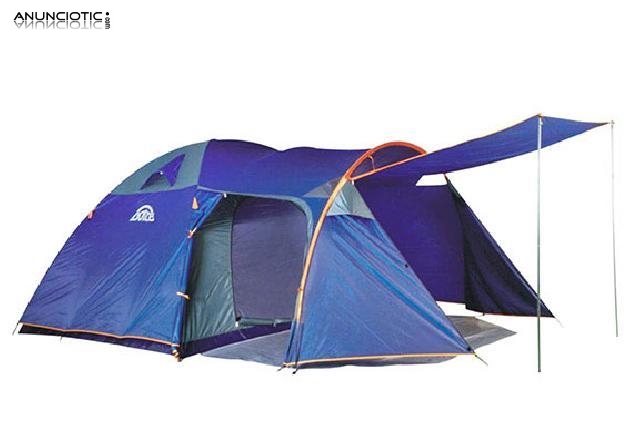 Tienda campa&ntilde;a 6 pers + mesa plegable con sillas
