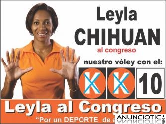 Keiko Presidente: Leyla Chihu&aacute;n al Congreso con el 10