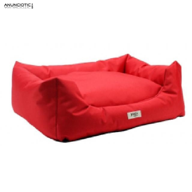 Cuna oxford roja disponible en tres tama&ntilde;os