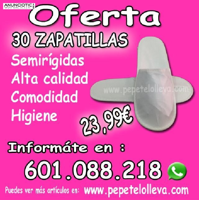 30 zapatillas de usar y tirar por 23,99 �