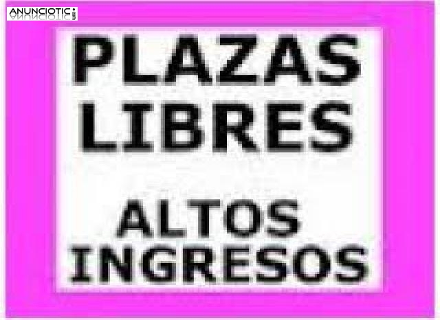 PLAZA DISPONIBLE, SE APRECIA SE&Ntilde;ORITA PARA TRABAJAR EN BAR DE COPAS SE REAL