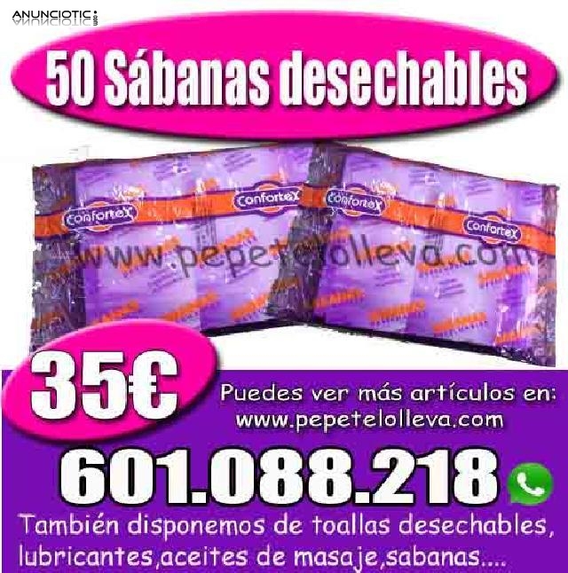 Oferta! 50 s&aacute;banas desechables sin ajustar 35 �