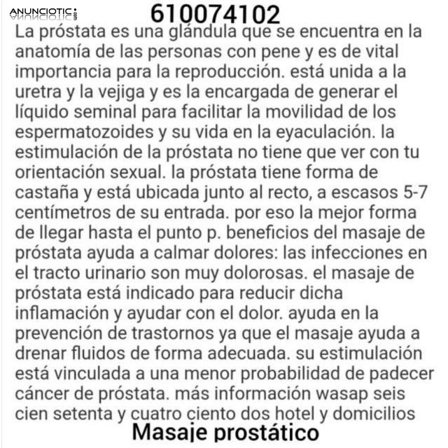 Masajista profesional prost&aacute;tico