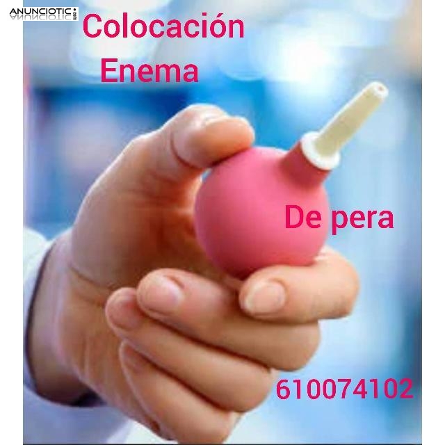 Colocaci&oacute;n Enema masaje prost&aacute;tico
