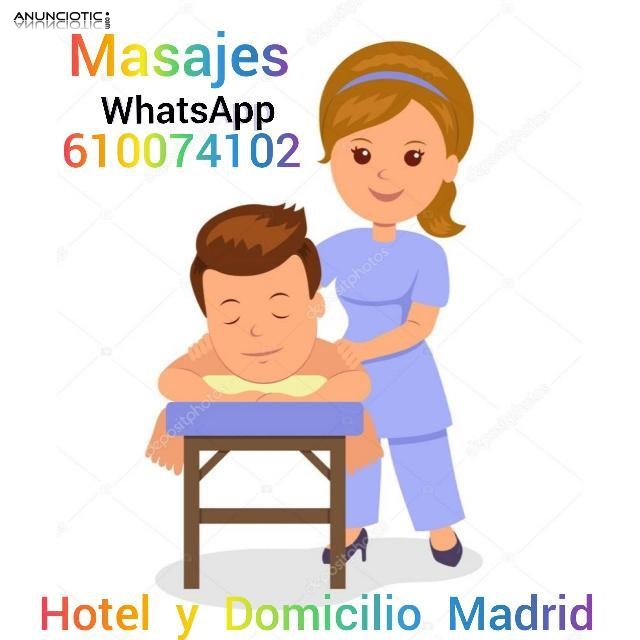 Masajes hotel domicilios Madrid