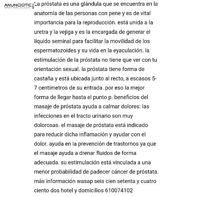 Masaje prevenci&oacute;n de pr&oacute;stata y punto P